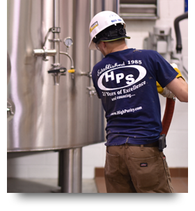High Purity employee working